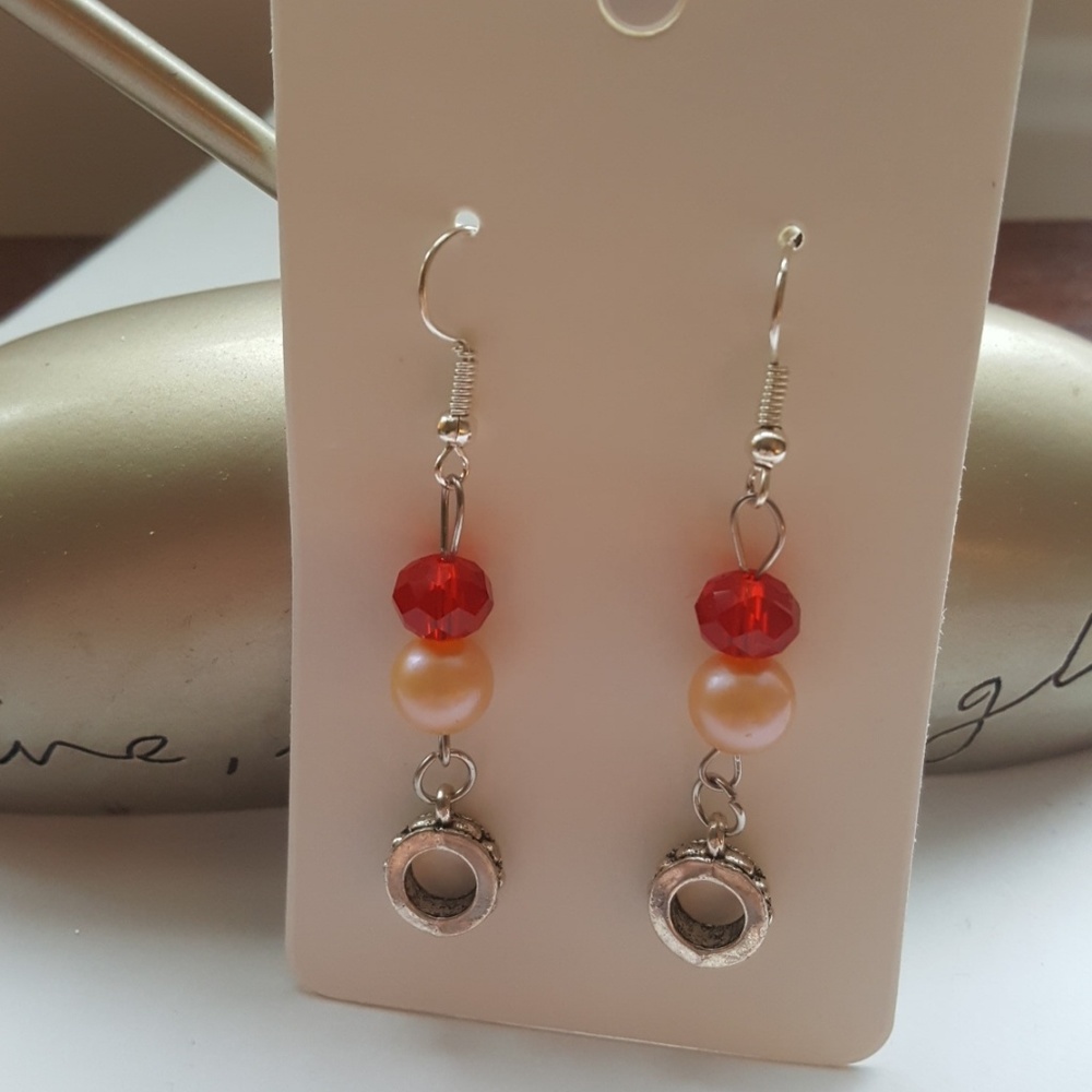 2Pc Set// Red❤️Bracelet and earrings ❤️